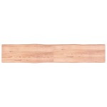 vidaXL Blat masă, 220x40x(2-6) cm, maro, lemn tratat contur organic vidaXL Blat masă, 220x40x(2-6) cm, maro, lemn tratat contur organic