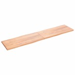 vidaXL Blat masă, 220x50x(2-4) cm, maro, lemn tratat contur organic