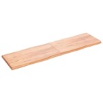 vidaXL Blat masă, 220x60x(2-6) cm, maro, lemn tratat contur organic vidaXL Blat masă, 220x60x(2-6) cm, maro, lemn tratat contur organic
