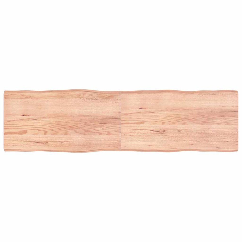 vidaXL Blat masă, 220x60x(2-6) cm, maro, lemn tratat contur organic