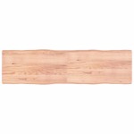 vidaXL Blat masă, 220x60x(2-6) cm, maro, lemn tratat contur organic vidaXL Blat masă, 220x60x(2-6) cm, maro, lemn tratat contur organic