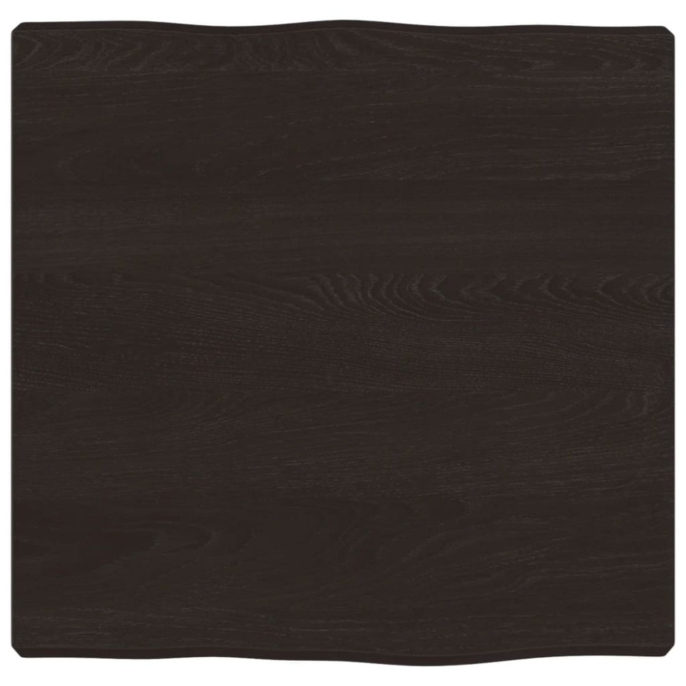 vidaXL Blat masă, 40x40x(2-4) cm, maro, lemn tratat contur organic