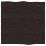 vidaXL Blat masă, 40x40x(2-4) cm, maro, lemn tratat contur organic vidaXL Blat masă, 40x40x(2-4) cm, maro, lemn tratat contur organic