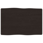 vidaXL Blat masă, 60x40x(2-4) cm, maro, lemn tratat contur organic vidaXL Blat masă, 60x40x(2-4) cm, maro, lemn tratat contur organic