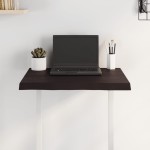 vidaXL Blat masă, 60x40x(2-4) cm, maro, lemn tratat contur organic vidaXL Blat masă, 60x40x(2-4) cm, maro, lemn tratat contur organic