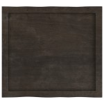vidaXL Blat masă, 60x50x(2-4) cm, maro, lemn tratat contur organic vidaXL Blat masă, 60x50x(2-4) cm, maro, lemn tratat contur organic