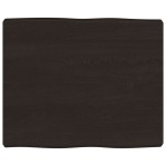 vidaXL Blat masă, 60x50x(2-6) cm, maro, lemn tratat contur organic vidaXL Blat masă, 60x50x(2-6) cm, maro, lemn tratat contur organic