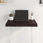 vidaXL Blat masă, 60x50x(2-6) cm, maro, lemn tratat contur organic vidaXL Blat masă, 60x50x(2-6) cm, maro, lemn tratat contur organic