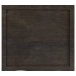 vidaXL Blat masă, 60x50x(2-6) cm, maro, lemn tratat contur organic vidaXL Blat masă, 60x50x(2-6) cm, maro, lemn tratat contur organic