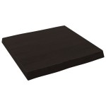 vidaXL Blat masă, 60x60x(2-6) cm, maro, lemn tratat contur organic vidaXL Blat masă, 60x60x(2-6) cm, maro, lemn tratat contur organic