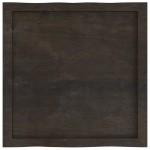 vidaXL Blat masă, 60x60x(2-6) cm, maro, lemn tratat contur organic vidaXL Blat masă, 60x60x(2-6) cm, maro, lemn tratat contur organic