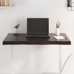 vidaXL Blat masă, 80x40x(2-4) cm, maro, lemn tratat contur organic vidaXL Blat masă, 80x40x(2-4) cm, maro, lemn tratat contur organic