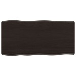 vidaXL Blat masă, 80x40x6 cm, gri, lemn stejar tratat contur organic vidaXL Blat masă, 80x40x6 cm, gri, lemn stejar tratat contur organic