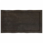 vidaXL Blat masă, 80x40x6 cm, gri, lemn stejar tratat contur organic vidaXL Blat masă, 80x40x6 cm, gri, lemn stejar tratat contur organic