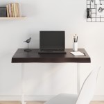 vidaXL Blat masă, 80x50x2 cm, gri, lemn stejar tratat contur organic