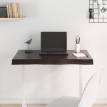vidaXL Blat masă, 80x50x(2-6) cm, maro, lemn tratat contur organic