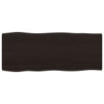 vidaXL Blat masă, 100x40x2 cm, gri, lemn stejar tratat contur organic vidaXL Blat masă, 100x40x2 cm, gri, lemn stejar tratat contur organic