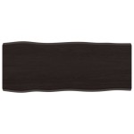 vidaXL Blat masă, 100x40x4 cm, gri, lemn stejar tratat contur organic vidaXL Blat masă, 100x40x4 cm, gri, lemn stejar tratat contur organic