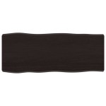 vidaXL Blat masă, 100x40x6 cm, gri, lemn stejar tratat contur organic vidaXL Blat masă, 100x40x6 cm, gri, lemn stejar tratat contur organic