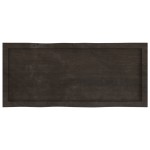 vidaXL Blat masă, 100x40x6 cm, gri, lemn stejar tratat contur organic vidaXL Blat masă, 100x40x6 cm, gri, lemn stejar tratat contur organic