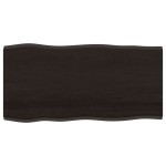 vidaXL Blat masă, 100x50x2 cm, gri, lemn stejar tratat contur organic vidaXL Blat masă, 100x50x2 cm, gri, lemn stejar tratat contur organic