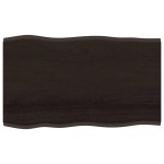 vidaXL Blat masă, 100x60x2 cm, maro, lemn stejar tratat contur organic vidaXL Blat masă, 100x60x2 cm, maro, lemn stejar tratat contur organic