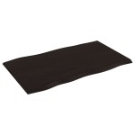 vidaXL Blat masă, 100x60x2 cm, maro, lemn stejar tratat contur organic vidaXL Blat masă, 100x60x2 cm, maro, lemn stejar tratat contur organic