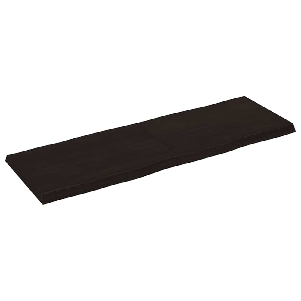vidaXL Blat masă, 120x40x4 cm, gri, lemn stejar tratat contur organic
