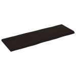 vidaXL Blat masă, 120x40x4 cm, gri, lemn stejar tratat contur organic vidaXL Blat masă, 120x40x4 cm, gri, lemn stejar tratat contur organic