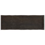 vidaXL Blat masă, 120x40x6 cm, gri, lemn stejar tratat contur organic vidaXL Blat masă, 120x40x6 cm, gri, lemn stejar tratat contur organic