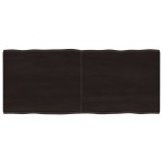 vidaXL Blat masă, 120x50x(2-4) cm, maro, lemn tratat contur organic vidaXL Blat masă, 120x50x(2-4) cm, maro, lemn tratat contur organic