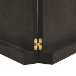vidaXL Blat masă, 120x50x6 cm, gri, lemn stejar tratat contur organic