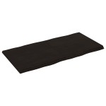vidaXL Blat masă, 120x60x4 cm, gri, lemn stejar tratat contur organic vidaXL Blat masă, 120x60x4 cm, gri, lemn stejar tratat contur organic