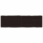 vidaXL Blat masă, 140x40x4 cm, gri, lemn stejar tratat contur organic vidaXL Blat masă, 140x40x4 cm, gri, lemn stejar tratat contur organic
