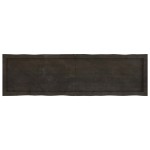 vidaXL Blat masă, 140x40x4 cm, gri, lemn stejar tratat contur organic vidaXL Blat masă, 140x40x4 cm, gri, lemn stejar tratat contur organic