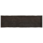 vidaXL Blat masă, 140x40x(2-6) cm, maro, lemn tratat contur organic vidaXL Blat masă, 140x40x(2-6) cm, maro, lemn tratat contur organic