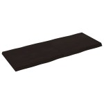 vidaXL Blat masă, 140x50x4 cm, gri, lemn stejar tratat contur organic vidaXL Blat masă, 140x50x4 cm, gri, lemn stejar tratat contur organic
