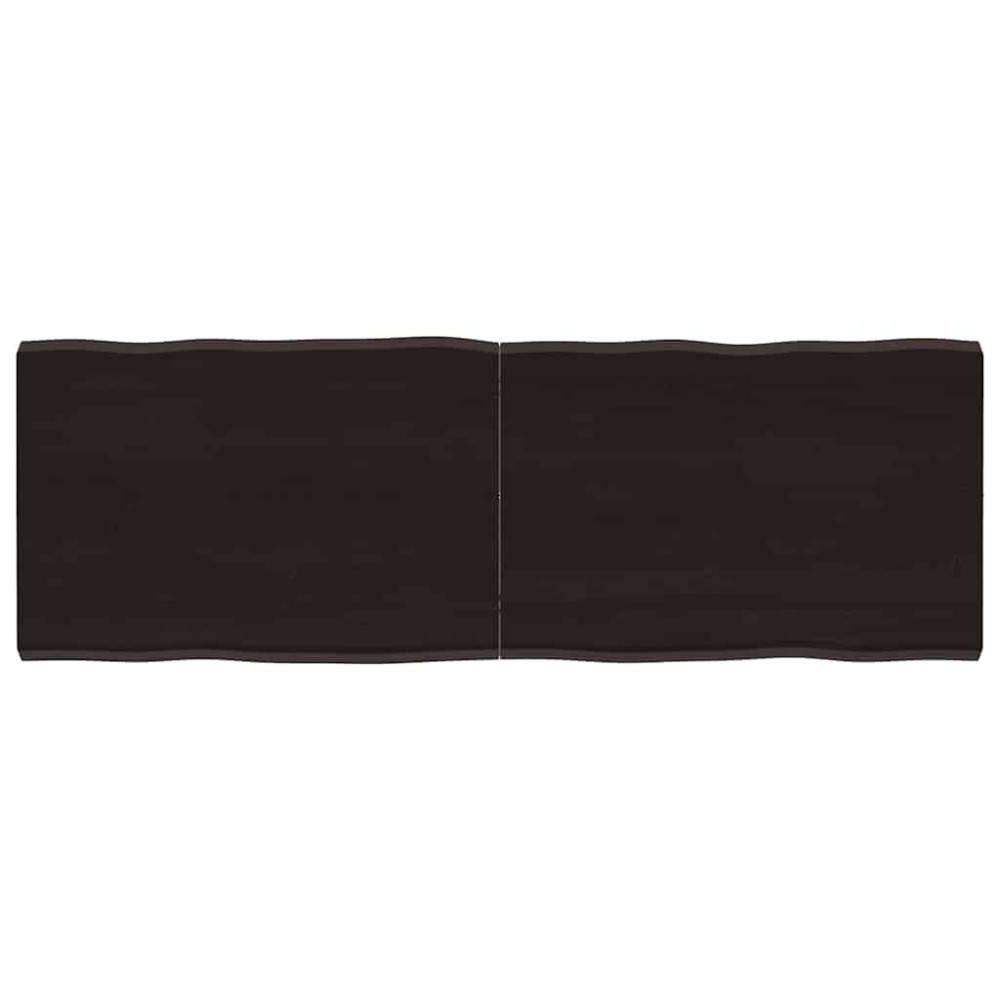 vidaXL Blat masă, 140x50x4 cm, gri, lemn stejar tratat contur organic