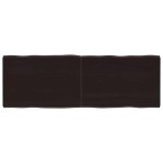 vidaXL Blat masă, 140x50x4 cm, gri, lemn stejar tratat contur organic vidaXL Blat masă, 140x50x4 cm, gri, lemn stejar tratat contur organic