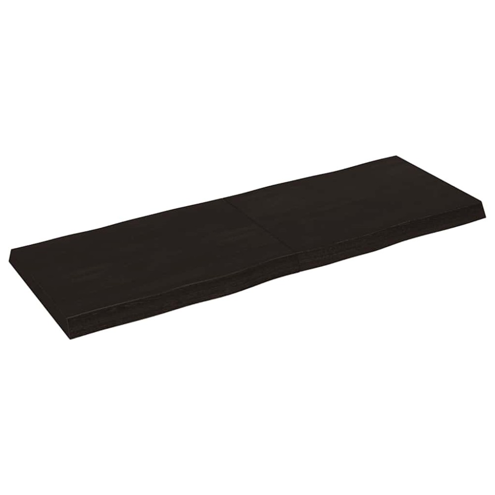 vidaXL Blat masă, 140x50x(2-6) cm, maro, lemn tratat contur organic