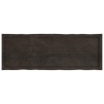 vidaXL Blat masă, 140x50x(2-6) cm, maro, lemn tratat contur organic vidaXL Blat masă, 140x50x(2-6) cm, maro, lemn tratat contur organic