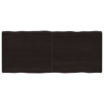 vidaXL Blat masă, 140x60x(2-4) cm, maro, lemn tratat contur organic vidaXL Blat masă, 140x60x(2-4) cm, maro, lemn tratat contur organic