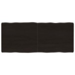 vidaXL Blat masă, 140x60x6 cm, gri, lemn stejar tratat contur organic