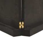 vidaXL Blat masă, 140x60x6 cm, gri, lemn stejar tratat contur organic