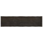 vidaXL Blat masă, 160x40x(2-4) cm, maro, lemn tratat contur organic