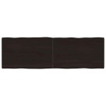 vidaXL Blat masă, 160x50x4 cm, gri, lemn stejar tratat contur organic
