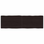 vidaXL Blat masă, 160x50x6 cm, gri, lemn stejar tratat contur organic