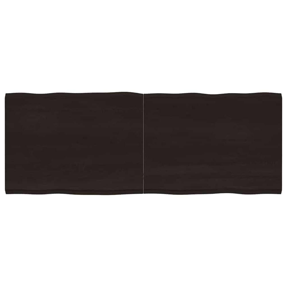 vidaXL Blat masă, 160x60x4 cm, gri, lemn stejar tratat contur organic