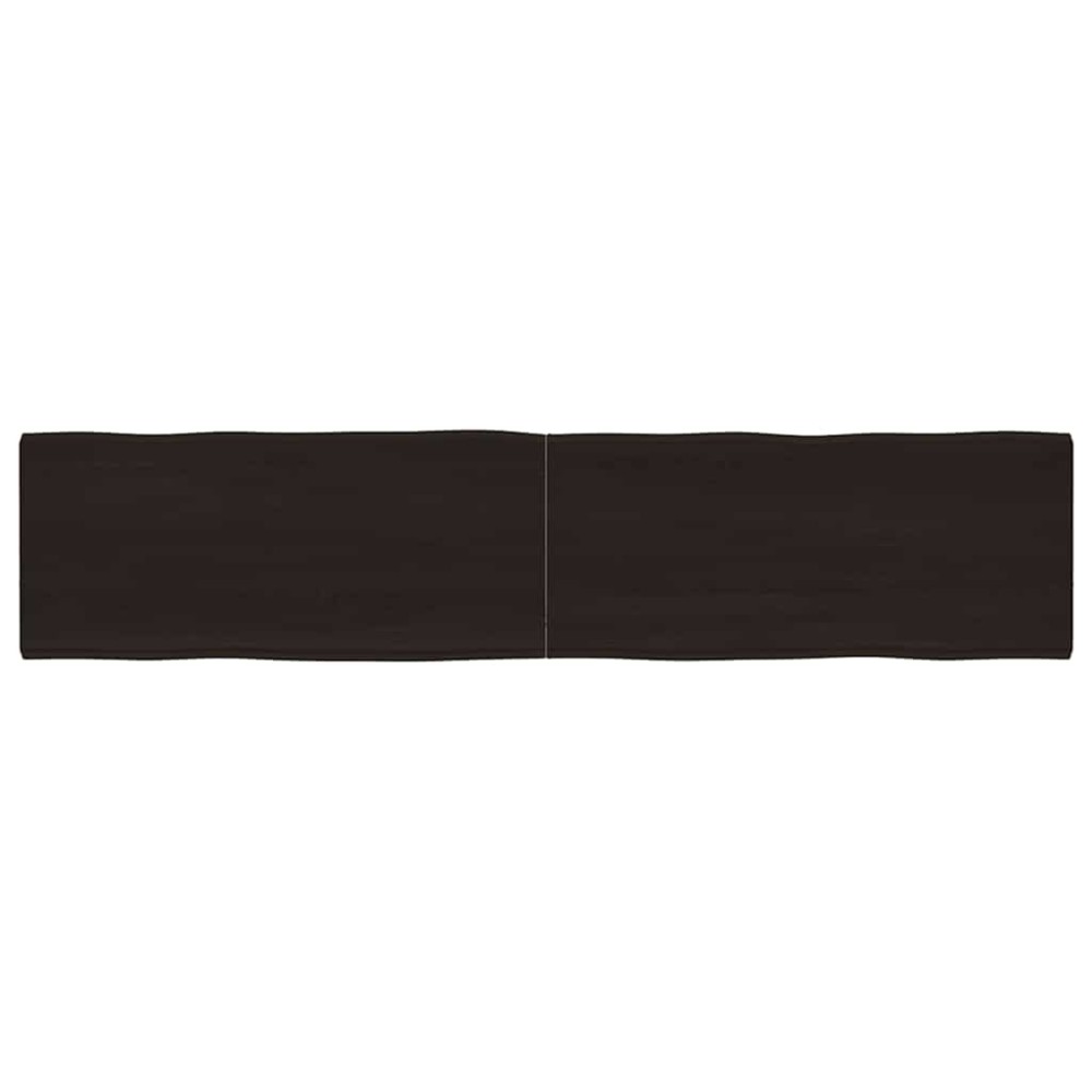 vidaXL Blat masă, 180x40x(2-4) cm, maro, lemn tratat contur organic