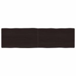 vidaXL Blat masă, 180x50x6 cm, gri, lemn stejar tratat contur organic vidaXL Blat masă, 180x50x6 cm, gri, lemn stejar tratat contur organic